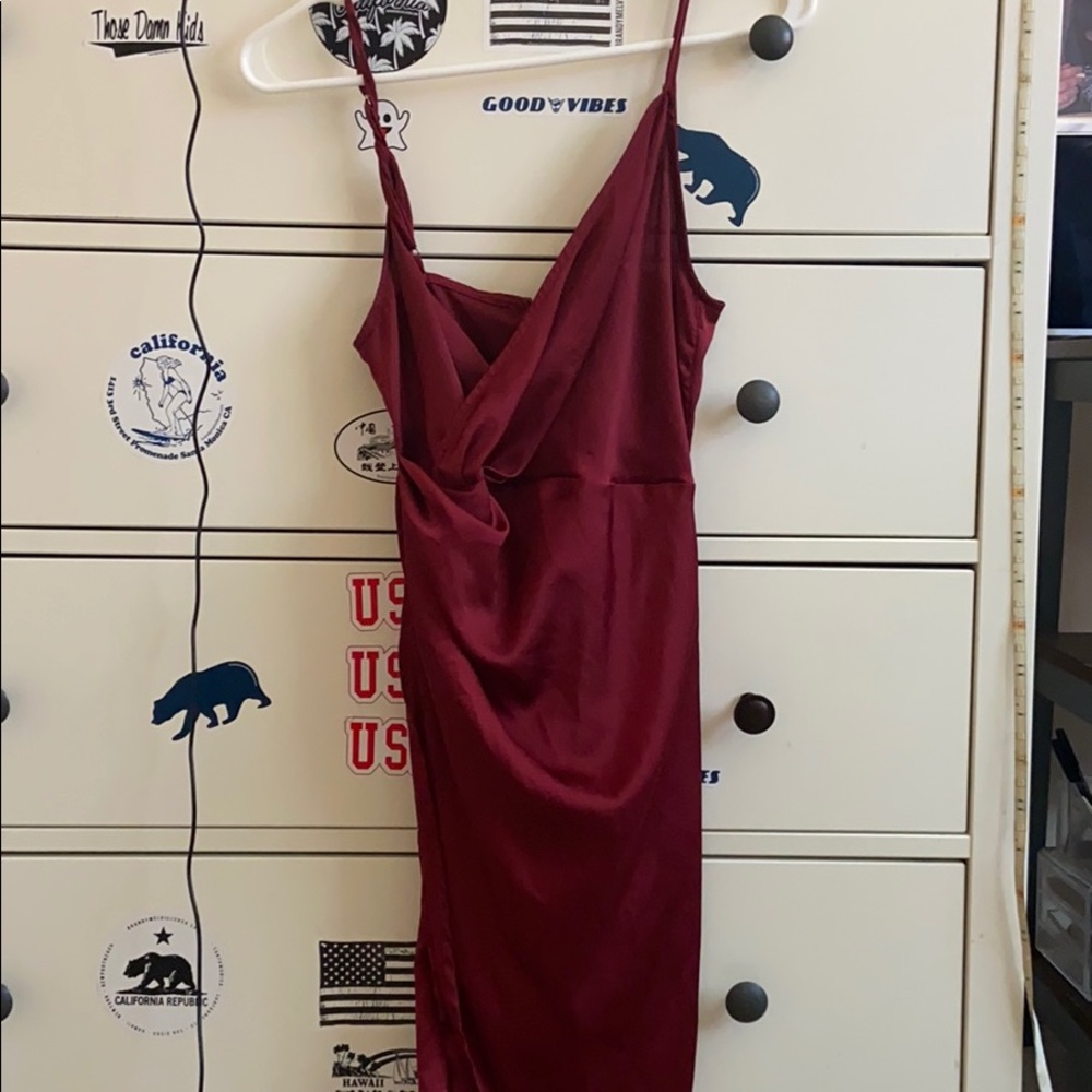 Pretty little thing satin dress